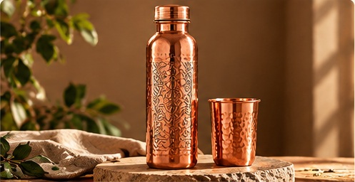 Copper Drinking Glass Set (4 Pcs) - Image 5